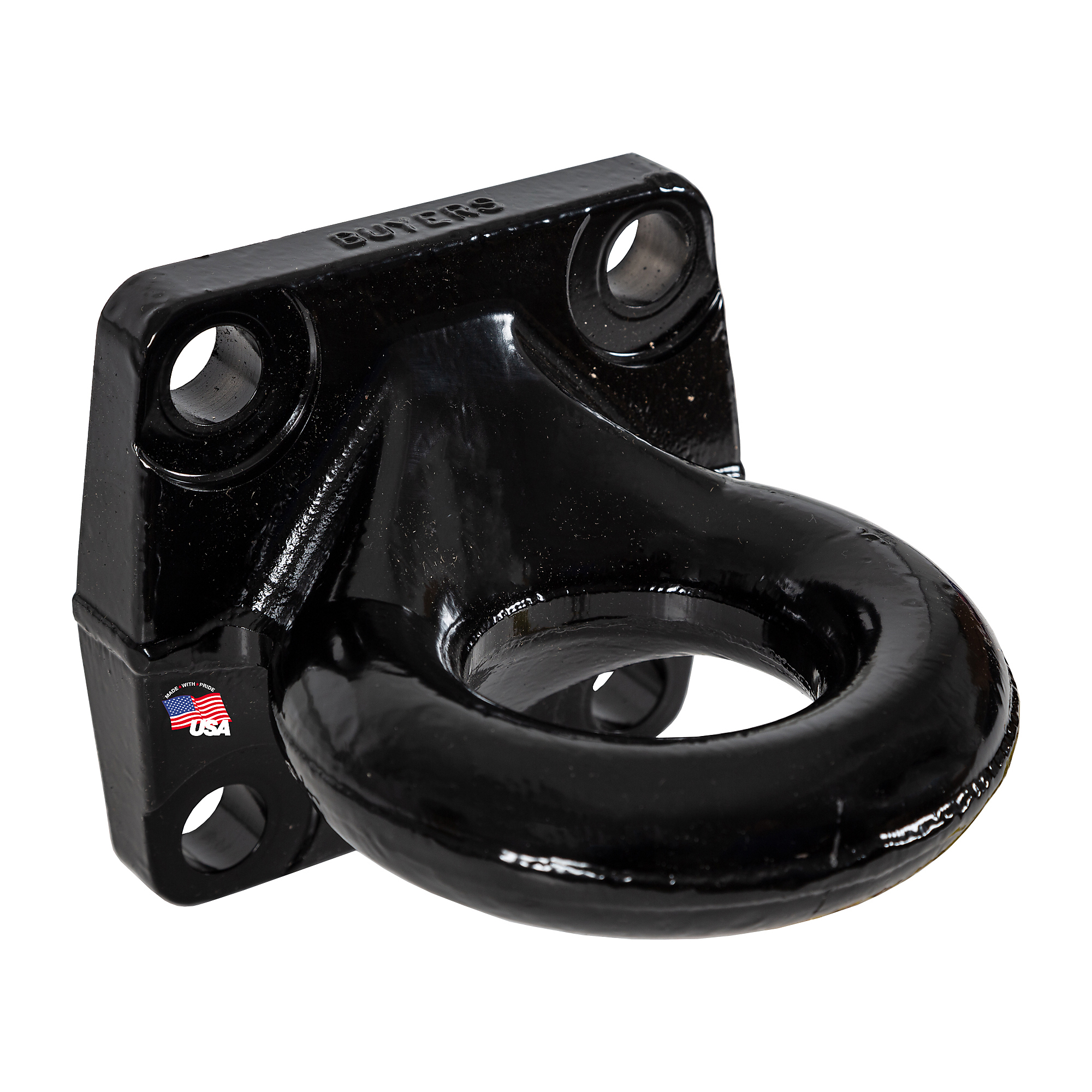 Buyers Products, 3 Inch I.D. Heavy-Duty Forged 4-Bolt Mount Truck Towing Drawbar - Black, Model# BDB1394